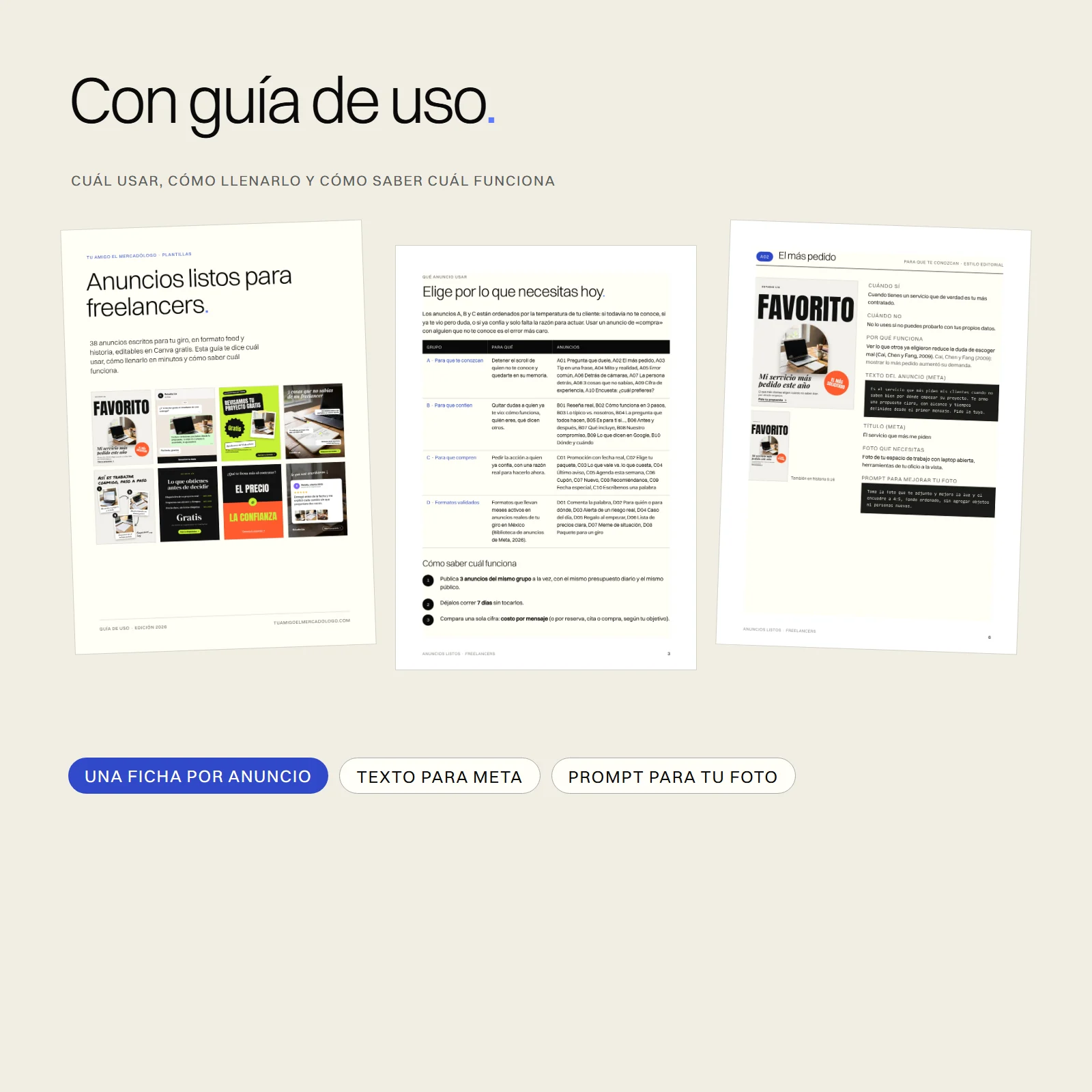 Anuncios listos para Freelancers: guia