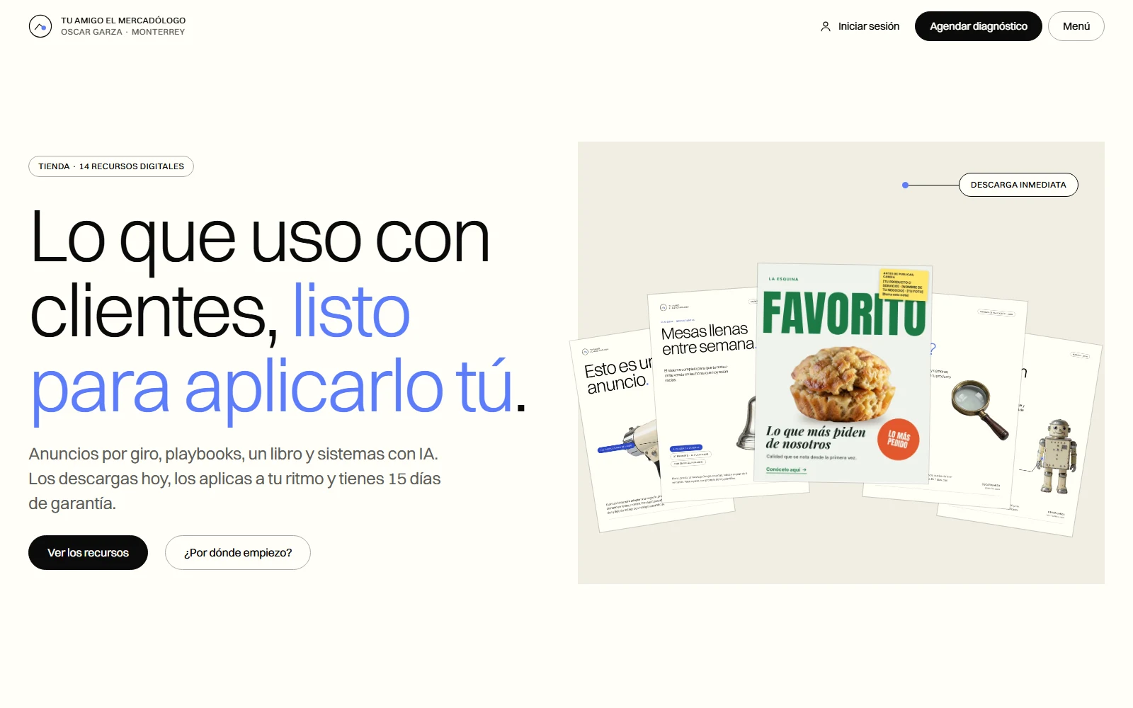 Tu Amigo el Mercadólogo digital resources store