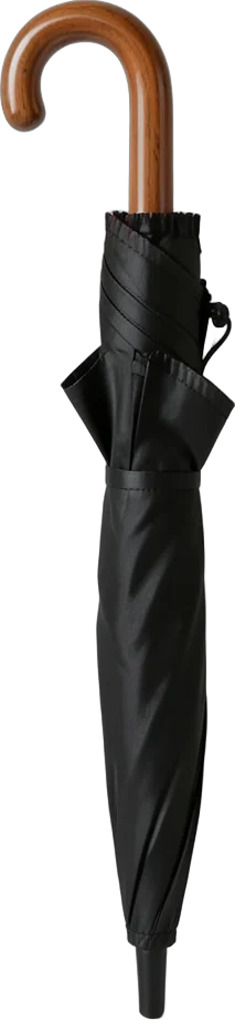 Paraguas negro cerrado