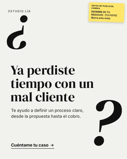 Anuncio de ejemplo del pack Freelancers