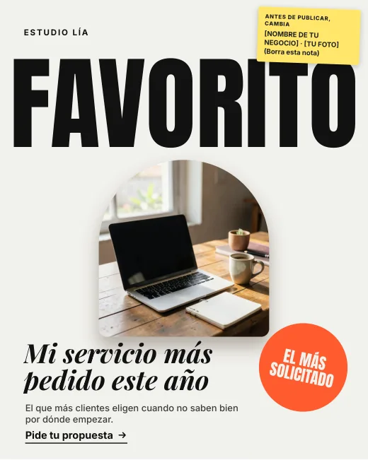 Anuncio de ejemplo del pack Freelancers
