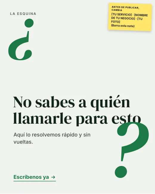 Anuncio de ejemplo del pack Negocio local